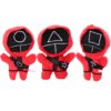 Set 3 jucarii de plus, Squid Game, 23x13 cm, Recostore, REC1907