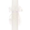 Lumanare ivoire de botez cu bebelus atasat, 35x7 cm, Recostore, REC1917