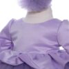 Set complet pentru botez de fetite, LIla, lumana, trusou, rochita si pantofiori, 11 piese, REC1986