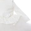 Rochie alba din dantela pentru botez de fete, 2 piese, rochie, bentita, Recostore, REC2022