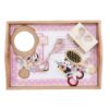 Set tava pentru taiere mot/turta fete, model Minnie Mouse 6 piese, roz pudrat, 35x20 cm, Recostore®, REC1967/87