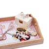 Set tava pentru taiere mot/turta fete, model Minnie Mouse 6 piese, roz pudrat, 35x20 cm, Recostore®, REC1967/87