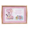 Set tava pentru taiere mot/turta fete, model Minnie Mouse 6 piese, roz pudrat, 35x20 cm, Recostore®, REC1967/87