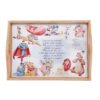 Set tava pentru taiere mot la baieti, model cu personaje disney, 6 piese, turcoaz, 35x20 cm, Recostore®, REC1967/102