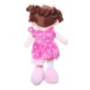 Papusa de plus cu rugaciune, "Tatal Nostru", 38 cm, roz, Recostore, REC2087