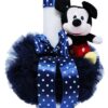 Trusou complet pentru botez baieti, sacou din catifea, trusou brodat, lumanare Mickey Mouse si pantofiori, visiniu, 14 piese, Recostore®, REC2113 - imagine 7