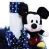 Trusou complet pentru botez baieti, sacou din catifea, trusou brodat, lumanare Mickey Mouse si pantofiori, visiniu, 14 piese, Recostore®, REC2113 - imagine 9