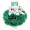 Set complet pentru botez de baiati, 14 piese, verde, Cu drag de la nasi, Recostore®, REC2122