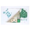 Set complet pentru botez de baiati, 14 piese, verde, Cu drag de la nasi, Recostore®, REC2122