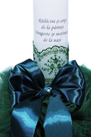 Set trusou complet pentru botez, costum verde menta, 13 piese Recostore®, REC2136