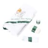 Set trusou complet pentru botez, costum verde menta, 13 piese Recostore®, REC2136