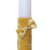 Lumanare botez accesorizata cu catifea galbena, 28 cm, Recostore®, REC2154