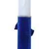 Lumanare botez accesorizata cu catifea albastru electric, 28 cm, Recostore®, REC2155