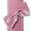 Lumanare botez accesorizata cu catifea roz, 28 cm, Recostore®, REC2159