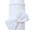 Lumanare botez accesorizata cu catifea alba, 28 cm, Recostore®, REC2161