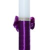 Lumanare botez cu Printesa Sofia accesorizata panglica mov, 30 cm, Recostore®, REC2198