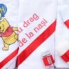 Trusou imprimat cu Winnie The Pooh pentru botez, 6 piese, rosu, Recostore®, REC2220