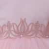 Set complet pentru botez de fete compus din lumanare printesa, trusou brodat cu "Azi m-am crestinat",, REC2256