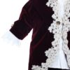 Costum din catifea Micul Print, visiniu, pentru botez, 4 piese, camasa, sacou, pantaloni, palarie, pentru baieti, REC2276 - imagine 3