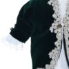 Costum din catifea Micul Print, verde inchis, pentru botez, 4 piese, camasa, sacou, pantaloni, palarie, pentru baieti, REC2277