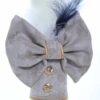Trusou Micul Printisor pentru botez de baieti, costum crem, lumanare cu papion, trusou brodat "Azi m-am crestinat", REC2299