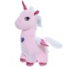 Jucarie de plus, unicorn roz cu sunet, 30x17x17 cm, Recostore®, REC2308