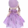 Papusa de plus cu rugaciune, lila, 45 cm, Recostore®, REC2334