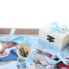 Set tava pentru taiere mot la baieti, model cu Bebe Boss, bleu, 6 piese, 35x20 cm, Recostore®, REC1967/139