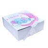 Set cutie trusou cu lumanare, 9 piese, Elefant "Cu drag de la nasi", roz deschis, Recostore®, REC2417