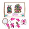 Set tava pentru taiere mot/turta la fete, model Encanto, ciclam, 6 piese, 35x20 cm, Recostore®, REC1967/186