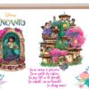 Set tava pentru taiere mot/turta la fete, model Encanto, ciclam, 6 piese, 35x20 cm, Recostore®, REC1967/186