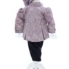 Costum elegant Micul print din Brocart de culoare roz pudrat, 5 , Recostore®, REC2429