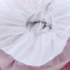 Rochita cu pantofiori si bentita de culoare rosie pentru botez de fetite, 3 piese, Recostore®, REC2443