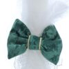 Set trusou complet pentru botez de baieti, tematica Print, 13 piese,  costum brocart, lumanare, trusou, verde, REC2454