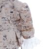 Set trusou complet pentru botez de baieti, tematica Print, 13 piese,  costum catifea, lumanare, trusou, crem, REC2457