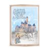 Set tava pentru taiere mot/turta la fete, model Castel, roz, 6 piese, 35x20 cm, Recostore®, REC1967/187