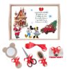 Set tava pentru taiere mot/ turta, model Christmas, rosu, 6 piese, 35x20 cm, Recostore®, REC1967/200