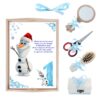 Set tava pentru taiere mot la baieti, model Olaf, bleu, 6 piese, 35x20 cm, Recostore®, REC1967/202