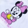 Set complet pentru botez, lumanare tip glob si trusou, alb-roz, cu mesaj „Cu drag de la nasi”, 7 piese, Minnie Mouse, REC377