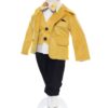 et trusou comple botez, costum galben din catifea, lumanare cu Winnie The Pooh, trusou, Recostore®, REC2479