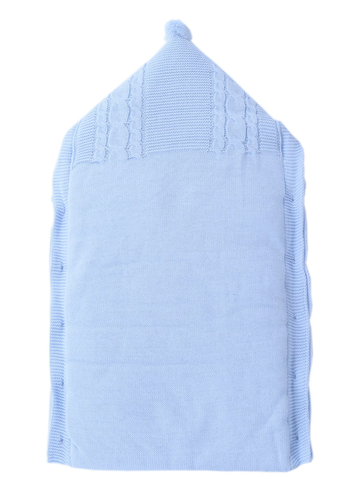 Port bebe tricotat imblanit pentru bebelusi, albastru, Recostore®, REC2485