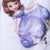 Set trusou complet pentru botez de fete, Printesa Sofia, 11 piese, rochita lila cu bolero, lumanare, Recostore®, REC2486