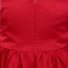 Rochita cu rijelina de culoare rosie cu aplicatii pentru botez de fete, 2 piese, Recostore®, REC2527