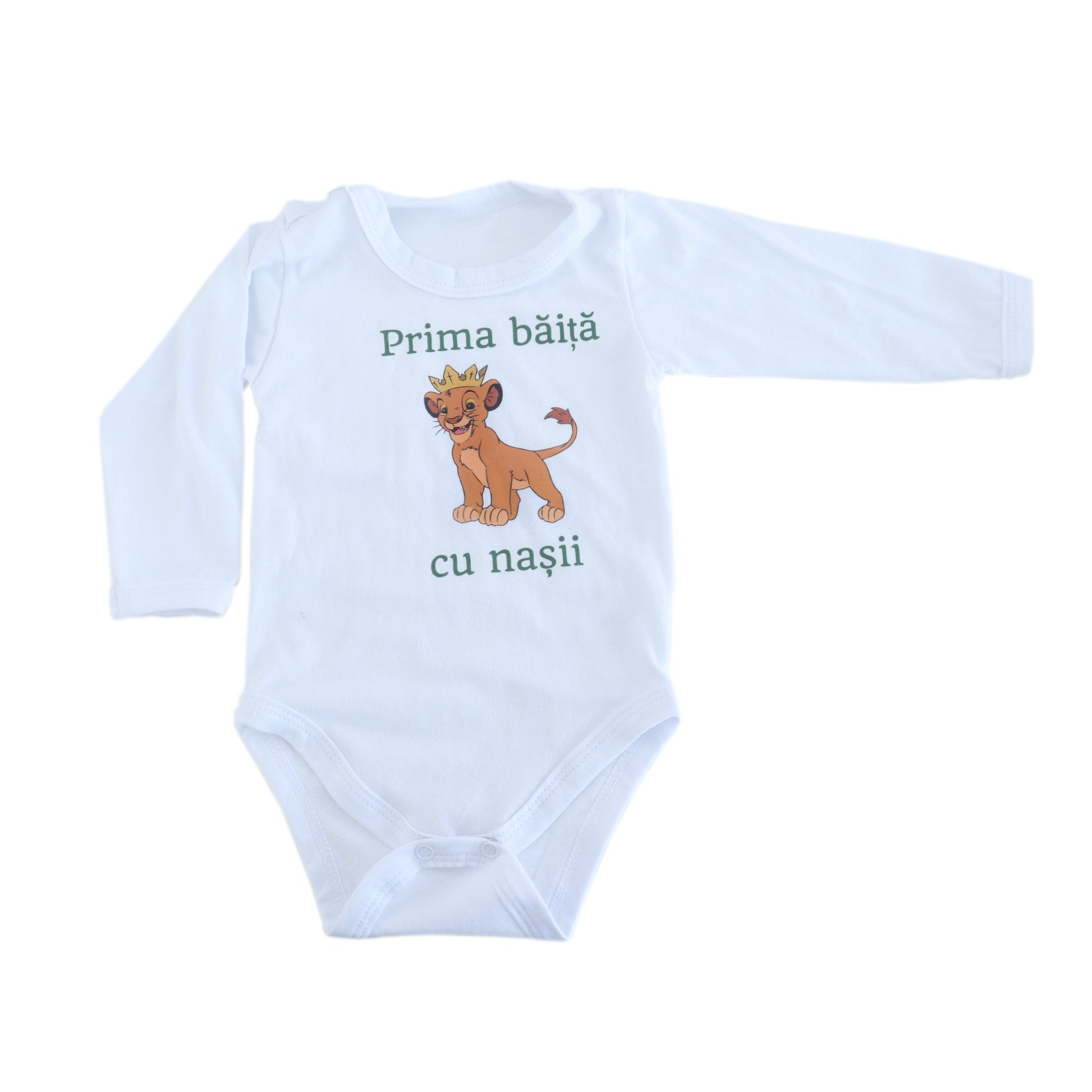 Set pentru prima baita cu nasii, halat, prosop si body, Regele Leu, REC2543
