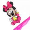 Set trusou complet pentru botez de fete, Alb-ciclam, model Minnie Mouse, REC2566