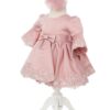 Set trusou complet pentru botez de fete, Roz pudrat, model Safari, Recostore®, REC2569
