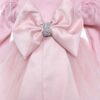 Set trusou complet pentru botez de fete, roz pudrat, model cu Balerina, Recostore®, REC2578