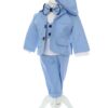 Costum botez baieti, bleu compus din 5 piese, Recostore®, REC2601 - imagine 3