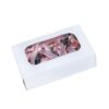 Set marturii cruciulite cu funda roz pudrat pentru botez, 30 buc, REC325