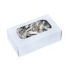 Set marturii cruciulite cu funda crem pentru botez, 30 buc, REC320